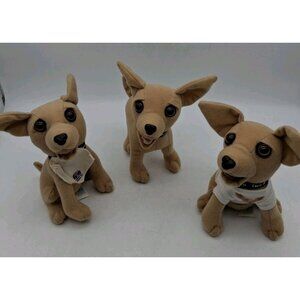 Lot of 3 Taco Bell Dog Talking Chihuahua 1 Talks “How Cool Is This?” Applause